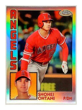 SHOHEI OHTANI REFRACTOR "1984" RETRO 2019 TOPPS CHROME #84TC-25 ANGELS, DODGERS